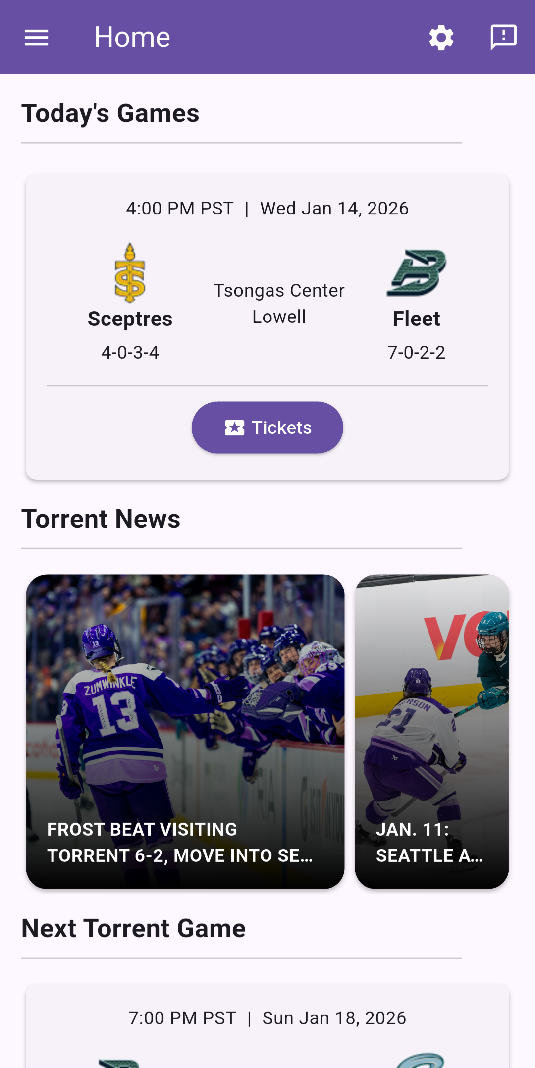 Mobile app screenshot