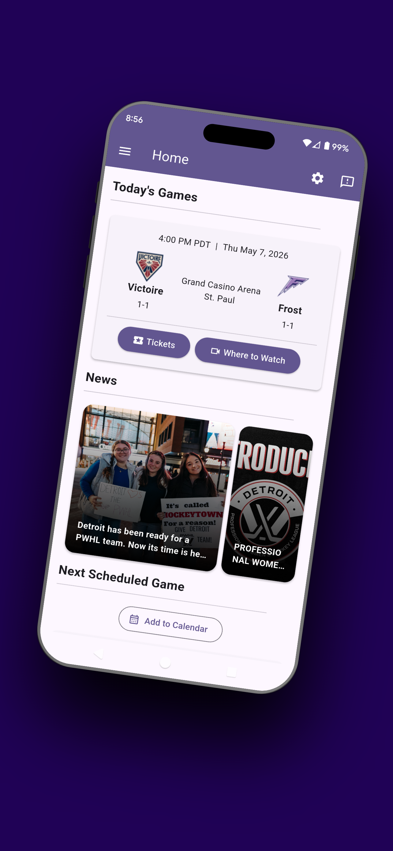 Mobile app screenshot